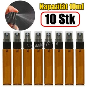 10x 10ML Glas Sprühflasche Zerstäuber Glasflasche Parfümzerstäuber Parfüm NEU - Bild 1 von 6