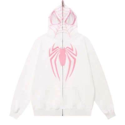 Spiderman Sudaderas con Capucha Abrigo Unisex Cremallera Completa Araña Sudadera con Capucha Sudaderas Chaqueta Foto 1 de 4