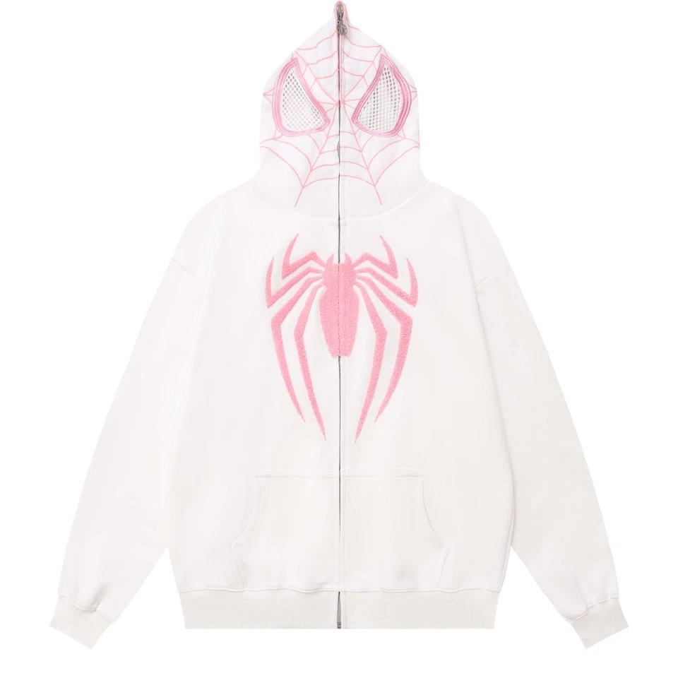 Spiderman Sudaderas con Capucha Abrigo Unisex Cremallera Completa Araña Sudadera con Capucha Chaqueta Sudadera Foto 1 de 4