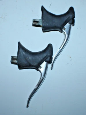 Винтажный Dia-Compe тормозной рычаг комплект серебро 22,2-23,8 мм дорожный велосипед быстрый США грузоотправитель! - Изображение 1 из 4