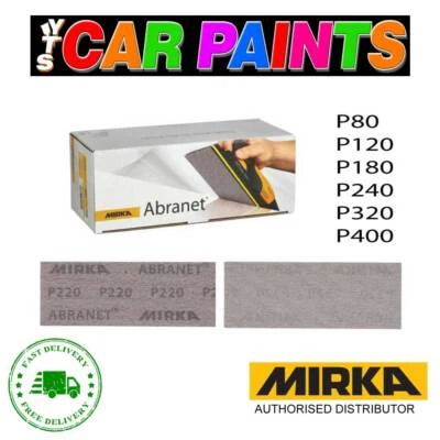 MIRKA Abranet Strips 70mm x 198mm 50 Pack