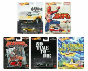 2021 Hot Wheels 1/64 Retro Entertainment F Case 5 Car Set, Diecast DMC55-957F - Picture 1 of 6