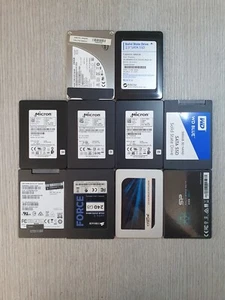 10x Varied 240/256/480/500/525GB 2.5" SSD 100% Health Grade A EC2210 - Picture 1 of 11
