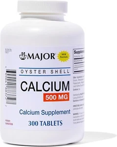 Major Oyster Shell 500mg Calcium Supplement, 300ct - Picture 1 of 1