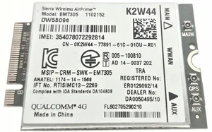Modem LTE 4G DELL Latitude E7450 0K2W44 A - Zdjęcie 1 z 2