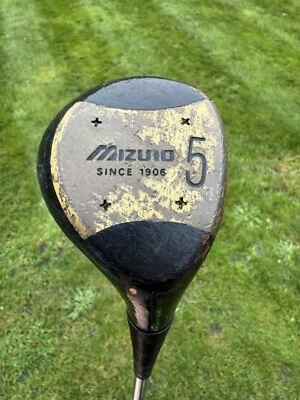 ✅Mizuno Copa Plata 5 Madera - Eje de Acero Flexión Regular - Derecha - Estilo Raro Vintage✅ Foto 1 de 4