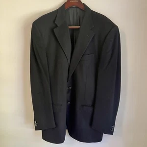 Corneliani Mens Suit Jacket 44R Black Wool Cashmere Italian 2 Button Pristine - Picture 1 of 7