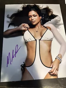 Melina Perez Signed WWE Metallic Photo 8x10 - Picture 1 of 2