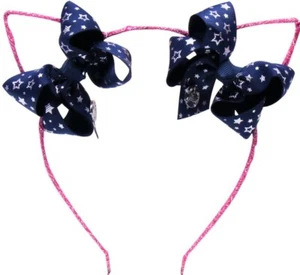 New Jojo Glitter Cat Ear with Mini Bows Headband - Picture 1 of 5