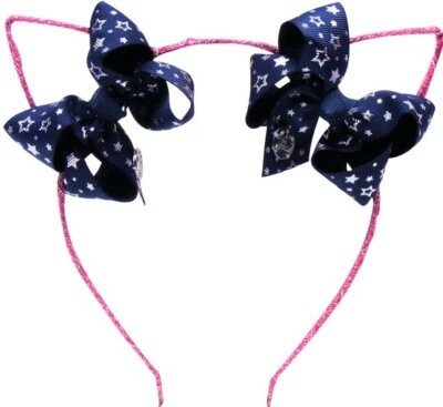 New Jojo Glitter Cat Ear with Mini Bows Headband - Image 1 of 3