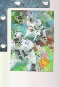 1996 Collector's Edge Advantage #V3 Deion Sanders VIDEO SP #d/2000 COWBOYS - Foto 1 di 2