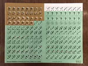 Board Game Parts, Counter Sheet 3, Doomed Battalions 3rd, ASL Mod. 11, MMP, 2009 - Picture 1 of 2