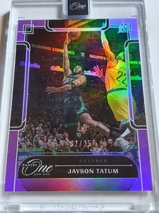 2023 Panini One and One Jayson Tatum #69 PURPLE /25 Holo - Panini Factory Sealed - Bild 1 von 3