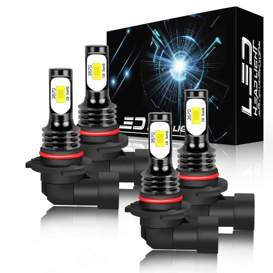 Kit de 4 bombillas LED de haz alto/bajo 9005 9006 para Honda Accord 2003-2007 Foto 1 de 1