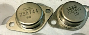 2SC1402+2SA744 Silicon NPN+PNP Power Transistors  - Picture 1 of 2