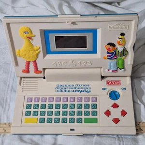 VTECH SESAME STREET SUPER ANIMATED TALKING COMPUTOR WORKING - Picture 1 of 12