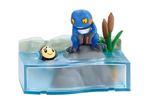 💦  Croagunk (Single) - Re-Ment Pokemon Nobiri Leisurely Time River Cover