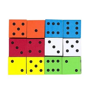 Koplow Games (KOP17332) 16MM FOAM DICE 12PK ASSORTED COLOR - Picture 1 of 1