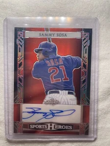 Sammy Sosa Leaf Sport Heroes 2024 No. BA-SS1 24/25 Autographed - Picture 1 of 2