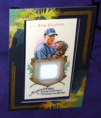 2008 Topps Allen Ginter Tom Glavine Relic #AGR-TG NrMt-Mt - Image 1 of 3