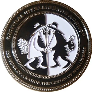 CIA SPY VS SPY CENTRAL INTELLIGENCE AGENCY CHALLENGE COIN. 2" 40 - Picture 1 of 2