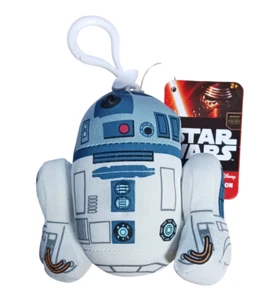 Star Wars R2D2 Plush Clip On with Out Sound R2-D2 Plush Keychain New - Picture 1 of 13
