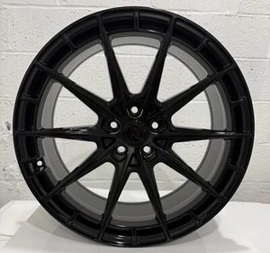 RF8 20 inch STAGGERED Gloss Black Rims fits 2013 BMW 640i grand coupe - Picture 1 of 7