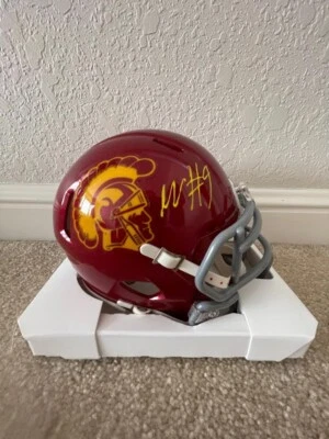 Minicasco firmado USC Trojans Mario Williams con certificado de autenticidad Beckett 1 Foto 1 de 4