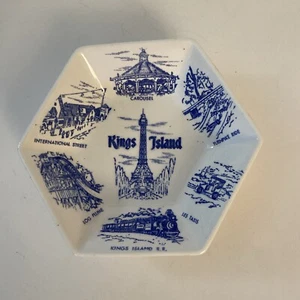 Vintage Kings Island Dish Blue White Porcelain Bowl - Picture 1 of 3