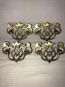 "Lote 4 tiradores de latón KBC Chippendale manijas de cajón murciélago KBC N17 486 2,5"" 2 1/2""" - Imagen 1 de 9