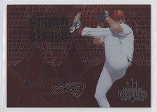 2003 Donruss Champions World Series Champs Metalized /100 Troy Percival #WSC-4