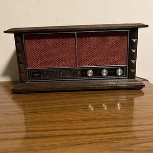 Radio RCA RVC 748D acabado de madera siglo roble reproductor AM FM funciona - Imagen 1 de 12