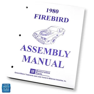 Firebird Factory GM 1980 manual de montaje cada hoja suelta/sin encuadernar - Imagen 1 de 4
