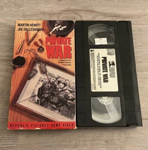 VHS: Private War (1988) Rare Vietnam Movie Tape Republic Martin Hewitt OOP HTF - Picture 1 of 5