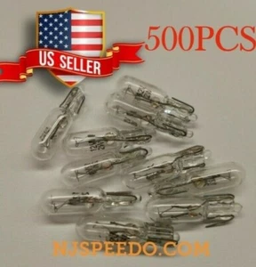 500X Warm White 37 70 74 T5 Instrument Panel Halogen Mini-Wedge Bulb 12-14V, 2W - Picture 1 of 5