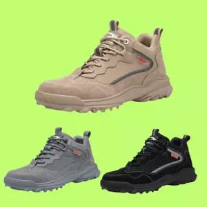 Slip-Resistant Composite Toe Work Sneakers for Men and Women Lightweight Lace-Up - Picture 1 of 13