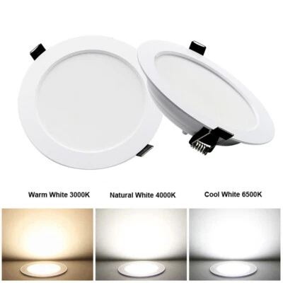 Dimmable Recessed Led Ceiling Down Light Lamp Spotlight 7/9/12/15/25W 110V-240V - Image 1 of 4