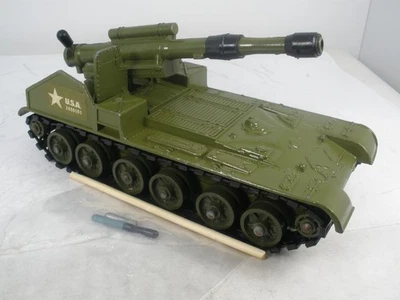 ENGLAND DINKY TOYS #654 155MM MOBILE CANNON WORKS W/AMMO SUPERB - Image 1 of 4
