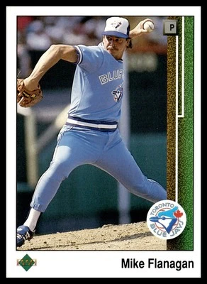 1989 Upper Deck #385 Mike Flanagan Toronto Blue Jays Baseball Card - Image 1 of 2