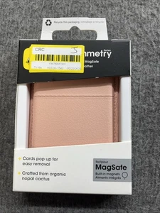 OtterBox Symmetry Series Cactus Leather Wallet with MagSafe - Ballet Blush - Picture 1 of 3