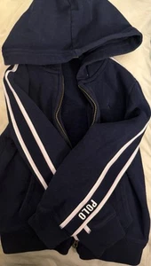 Girls or kids Ralph Lauren polo sweat suit, jacket size 4T, pants size 5, navy  - Picture 1 of 5