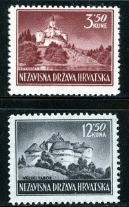 Stamps Croatia, Scott # 54-55 Mint NH, compete set - Picture 1 of 1