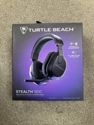 Brand New! Turtle Beach Stealth 600 Gen 3 Wireless Gaming Headset for PC, Black - Image 1 of 2