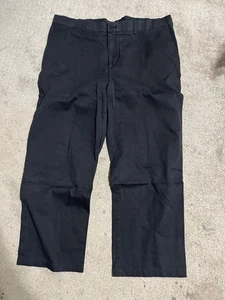 Croft & Barrow Hose Herren 42x30 schwarz Relaxed Fit Flatfront YKK Trousers Solid - Bild 1 von 6