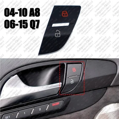 1Pc For Audi Q7 2007-2015 A8 2004-2010 Car Door Lock Switch Button Cover - Image 1 of 4