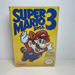 Super Mario Bros. 3 (Nintendo NES, 1990) W Box, Foam, Dust Sleeve & Manual Works - Picture 1 of 16
