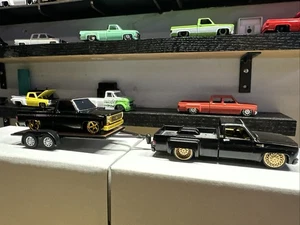 M2 Machines Custom Square Body Dually And Short Bed With Trailer - Picture 1 of 7