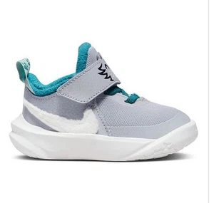 Nike Team Hustle D 10 (TD) Wolf Grey/White Boy's Toddler Sneakers size 8c - Picture 1 of 9