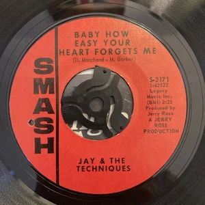 🎶Jay & The Techniques - Baby How Easy Your Heart Forgets Me VG+ NORTHERN SOUL🎶 - Picture 1 of 9