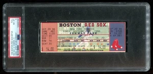1996 Sept 29 Red Sox Yankees Ticket PSA 8 NM-MT Derek Jeter 1st Home Run Fenway - Picture 1 of 3